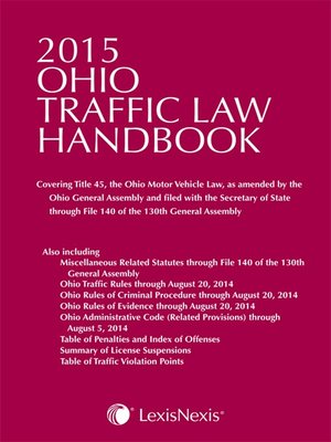 cover image of Ohio Traffic Law Handbook